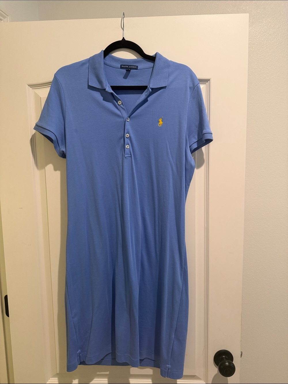 Ralph Lauren XL blue polo midi dress 100% cotton